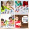 12 Set Summer Snow Globe Craft Kit for Kids Make Your Own Snow Globe with Bunny Umbrella and Bee Designs Glitter Plastic DIY Craft Kit for Home Activities